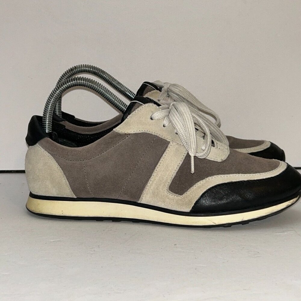 Via Spiga Suede Leather Two Tone Sneakers Casual Comfort Shoes Womens Size 8.5M - Picture 5 of 13